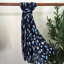 Load image into Gallery viewer, Abstract Print Scarf | Navy