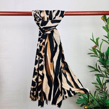 Load image into Gallery viewer, Animal Print Scarf | Brown
