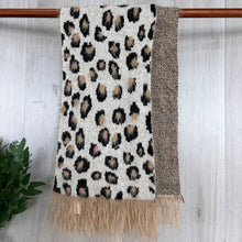 Load image into Gallery viewer, Tassel Animal Print Snuggly Scarf