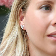 Load image into Gallery viewer, Hammered Heart Stud Earring