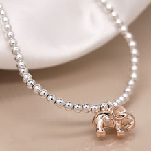 Load image into Gallery viewer, Two Tone Elephant Beaded Bracelet