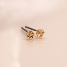 Load image into Gallery viewer, Triple Stud Set Earrings With Pink Crystal