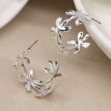Load image into Gallery viewer, Daisy Chain Hoop Earring