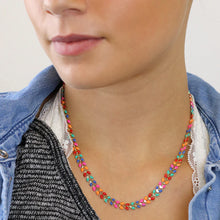 Load image into Gallery viewer, Multicolour Leaf Drop Necklace