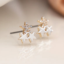 Load image into Gallery viewer, Multi Star Two Tone Earring