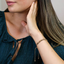 Load image into Gallery viewer, Smoky Crystal & Chain Bracelet