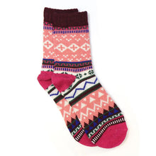 Load image into Gallery viewer, Wool Blend Nordick Socks | Coral Mix