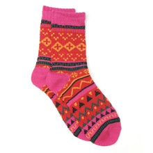 Load image into Gallery viewer, Wool Blend Nordick Socks | Pink