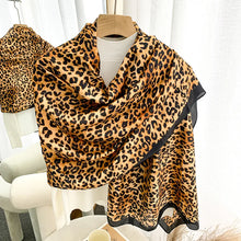 Load image into Gallery viewer, Satin Summer Scarf | Animal Print