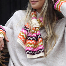 Load image into Gallery viewer, Bright Mix Chevron Pull Through Scarf