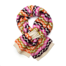 Load image into Gallery viewer, Bright Mix Chevron Pull Through Scarf