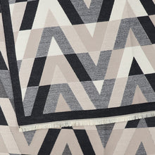 Load image into Gallery viewer, Black & Mushroom Mix Geometric Scarf