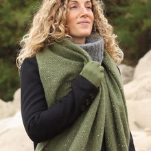 Load image into Gallery viewer, Khaki Scarf With Sequin Detail