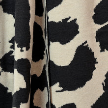 Load image into Gallery viewer, Oatmeal & Black Abstract Animal Print Scarf