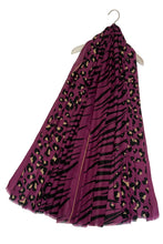 Load image into Gallery viewer, Wild Leopard & Zebra Print Scarf