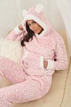 Load image into Gallery viewer, Marl Waffle Hooded Ears Twosie