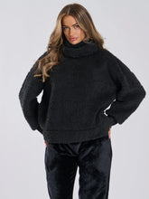 Load image into Gallery viewer, Black Borg Removable Snood Jumper & Jogger Lounge Set