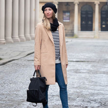 Load image into Gallery viewer, Black Nylon Backpack With Front Zip