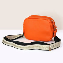 Load image into Gallery viewer, Vegan Leather Camera Bag With Strap | Orange