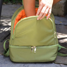 Load image into Gallery viewer, Lime Recycled Backpack With Contrast Lining