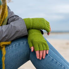 Load image into Gallery viewer, Fingerless Gloves | Lime Green