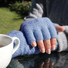 Load image into Gallery viewer, Fingerless Gloves | Blue