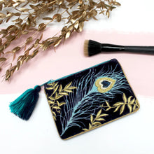 Load image into Gallery viewer, Luxe Peacock Coin Purse / Pouch