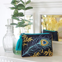 Load image into Gallery viewer, Luxe Peacock Coin Purse / Pouch
