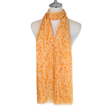 Load image into Gallery viewer, Summer Gold Tone Scarf | Orange