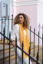 Load image into Gallery viewer, Summer Gold Tone Scarf | Orange