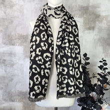 Load image into Gallery viewer, Soft Raised Leopard Print Cosy Scarf