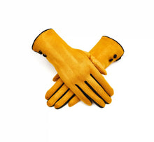 Load image into Gallery viewer, Button Detail Glove | Mustard