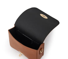 Load image into Gallery viewer, Leather Twist Lock Crossbody Bag