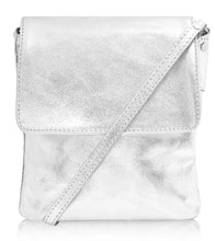 Load image into Gallery viewer, Soft Leather Flap Over Crossbody Bag