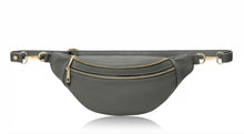 Load image into Gallery viewer, Leather Large Double Zipped Crossbody / Bumbag
