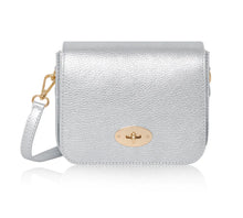 Load image into Gallery viewer, Leather Twist Lock Crossbody Bag