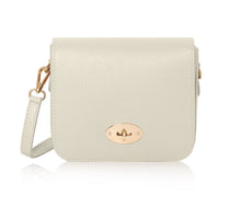 Load image into Gallery viewer, Leather Twist Lock Crossbody Bag