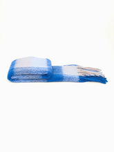 Load image into Gallery viewer, Allie Heavyweight Scarf - Royal Blue, Square Colour Block: One-size