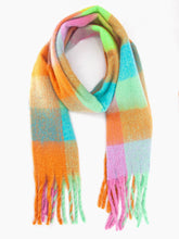 Load image into Gallery viewer, Allie Heavyweight Scarf - Pastel, Square Colour Block: One-size