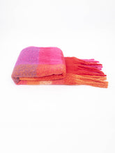 Load image into Gallery viewer, Allie Heavyweight Scarf - Fuchsia, Square Colour Block: One-size
