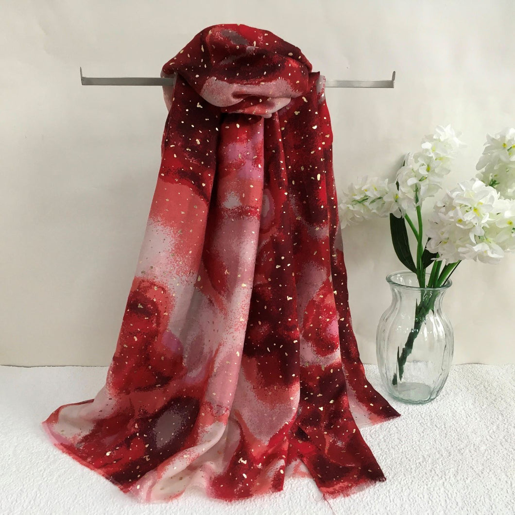 Starry Night Scarf | Red