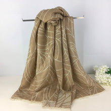 Load image into Gallery viewer, Fine Winter Warm Leaf Scarf

