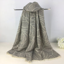 Load image into Gallery viewer, Fine Winter Warm Leaf Scarf
