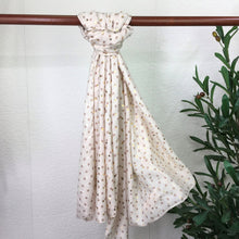 Load image into Gallery viewer, Polka Dot &amp; Gold Spot Scarf | Cream
