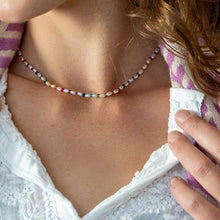 Load image into Gallery viewer, Ivory &amp; Pearl Rainbow Necklace
