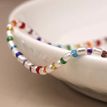 Load image into Gallery viewer, Ivory &amp; Pearl Rainbow Necklace

