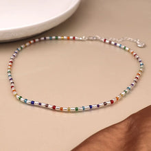 Load image into Gallery viewer, Ivory &amp; Pearl Rainbow Necklace
