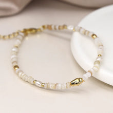 Load image into Gallery viewer, Seed Pearl &amp; Gold Breaded Bracelet
