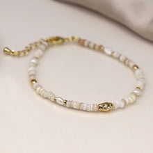Load image into Gallery viewer, Seed Pearl &amp; Gold Breaded Bracelet
