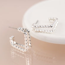 Load image into Gallery viewer, Double Twist Strand Square Hoop
